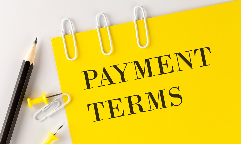 How payment terms are determined