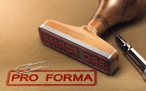 what does pro forma mean on an invoice