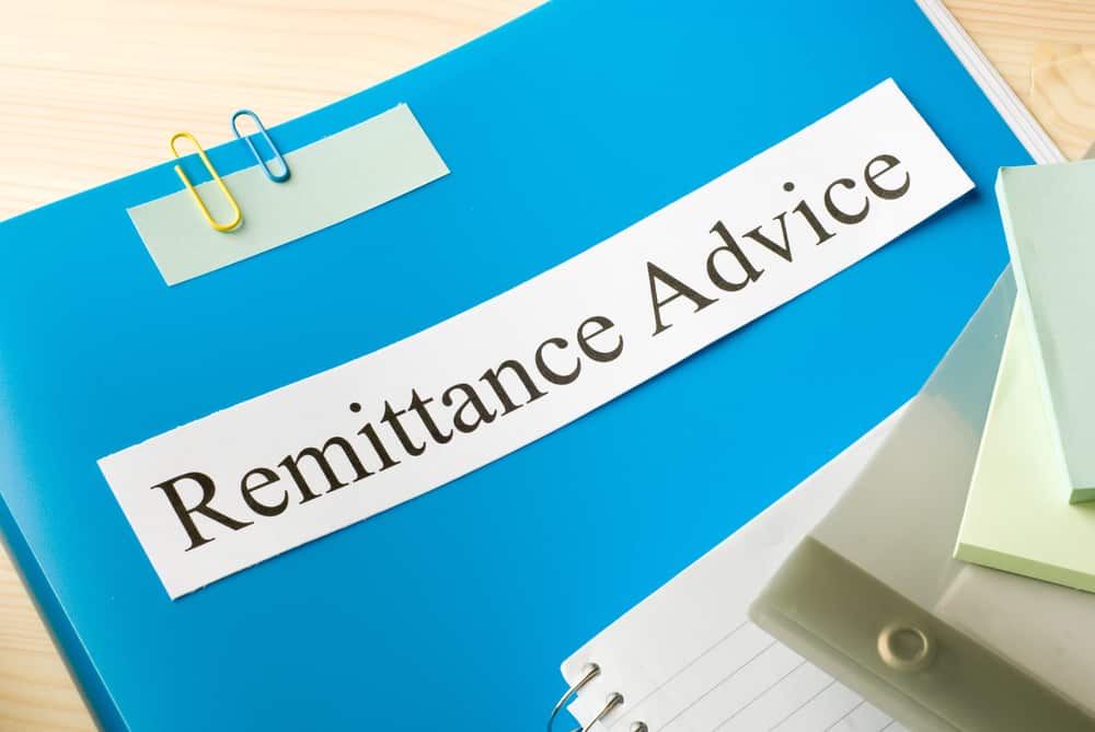 What is remittance advice?